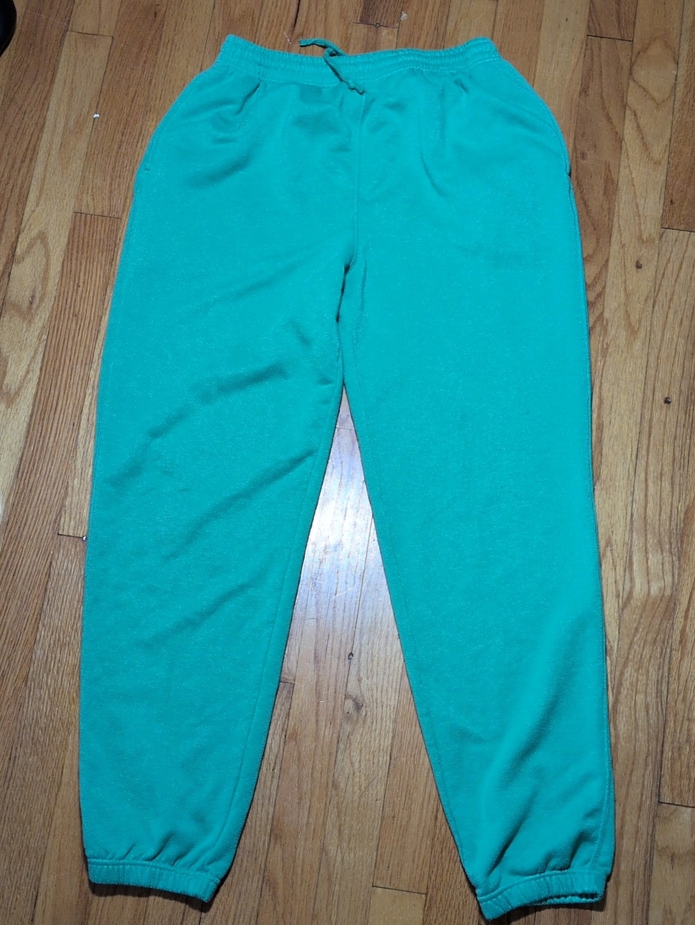 Uniqlo vintage 90s men's Teal Jogger Sweatpants high quality heavy weight L